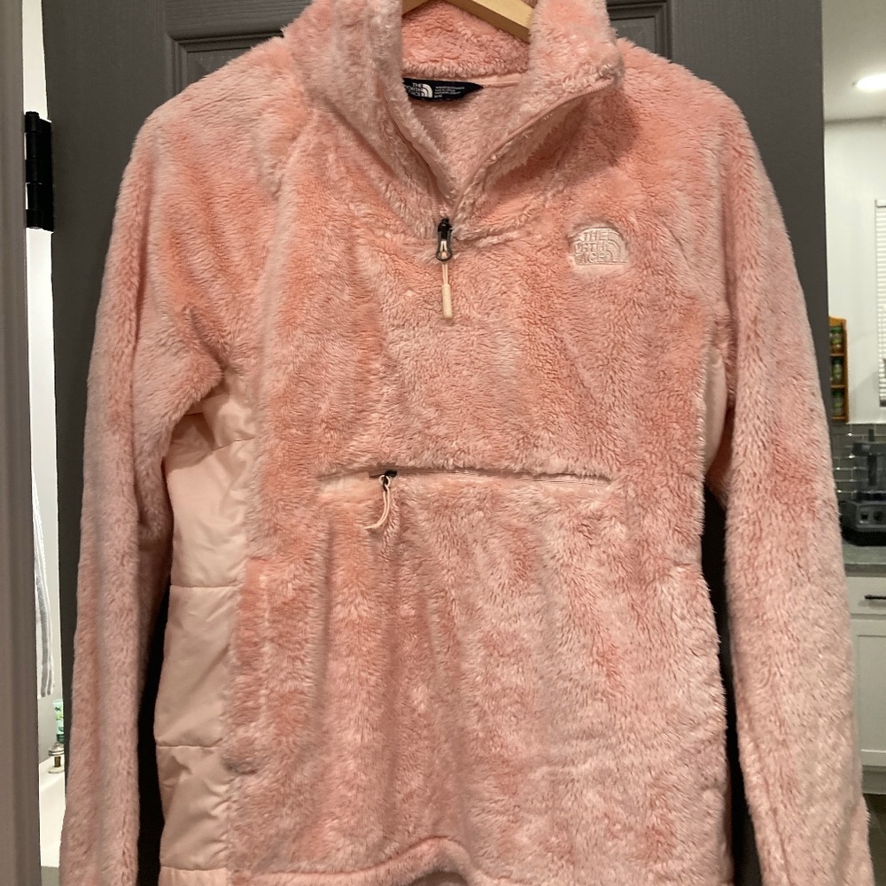 North Face Medium Pink Fuzzy Jacket
